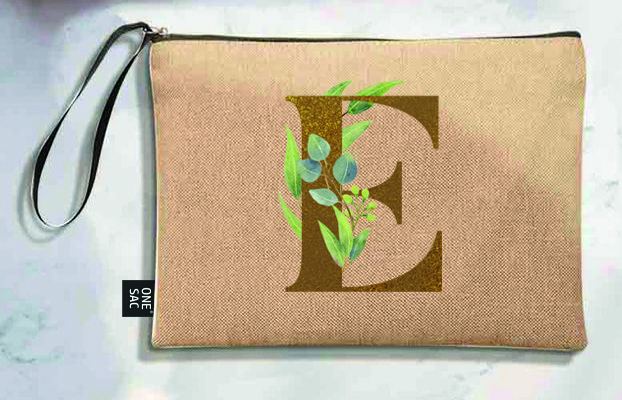 Sac à main Lettre E (Modèles variés) (25 × 18 × 1 cm)